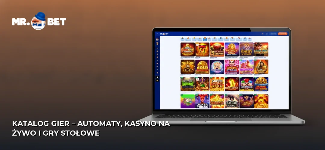 Katalog gier – automaty, kasyno na żywo i gry stołowe